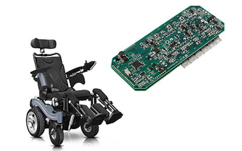 这是一款新颖创新的电动轮椅车智能控制器